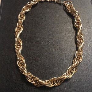 Gold GEORGE SIGNED CHAIN NECKLACE